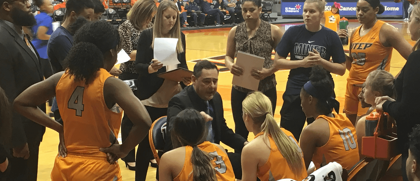 Team huddle